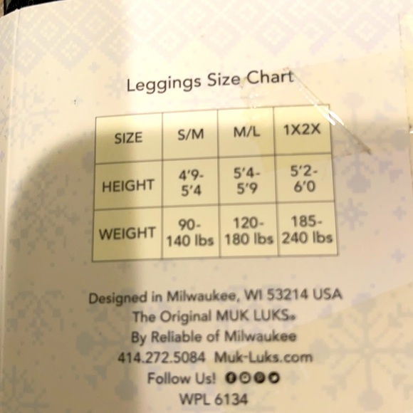 Muk Luks Fleece Lined Legging - Picture 3 of 5